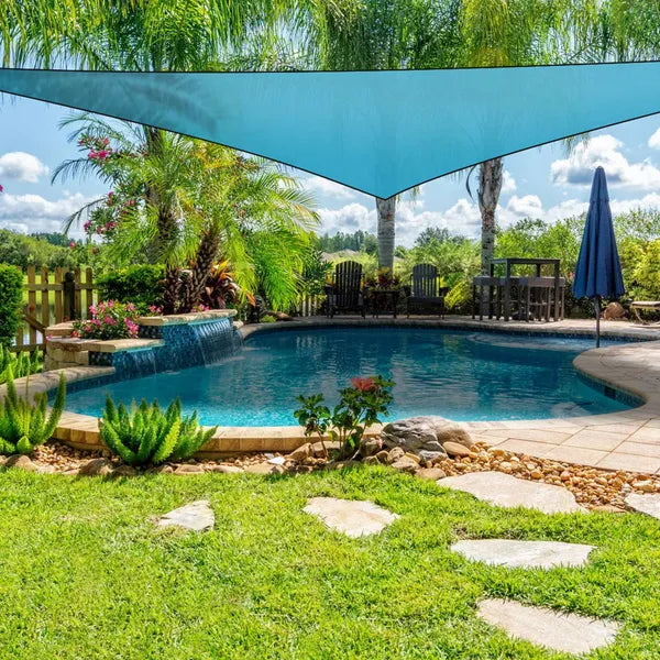 13.12ft Shade Sail Patio Cover Shade Canopy Camping Sail Awning Sail Sunscreen Shelter Triangle Cover - view 3