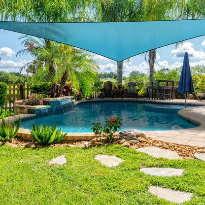 13.12ft Shade Sail Patio Cover Shade Canopy Camping Sail Awning Sail Sunscreen Shelter Triangle Cover - view 3