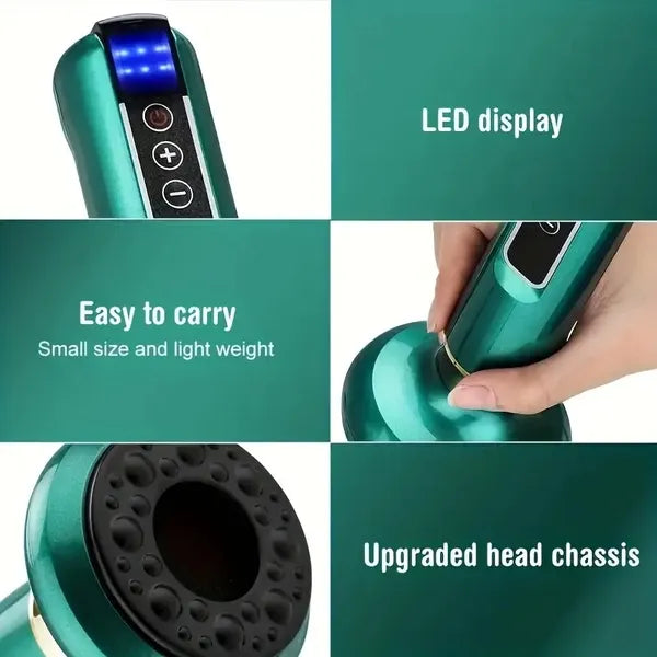 Cupping Massager, 12-level Body Scraping Tool, Cupping Tool. USB Rechargeable, Equipped With 1800mAh Lithium Battery - view 4