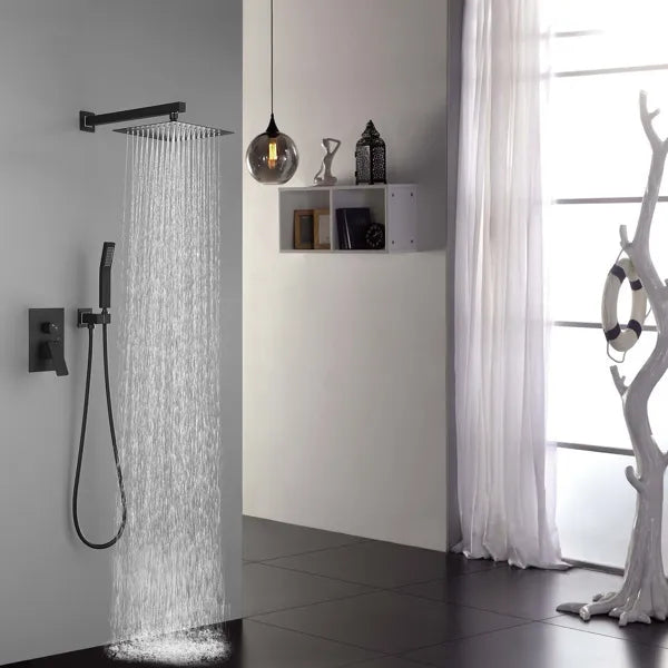 10 inch Shower Head Bathroom Luxury Rain Mixer Shower Complete Combo Set Wall Mounted - view 2