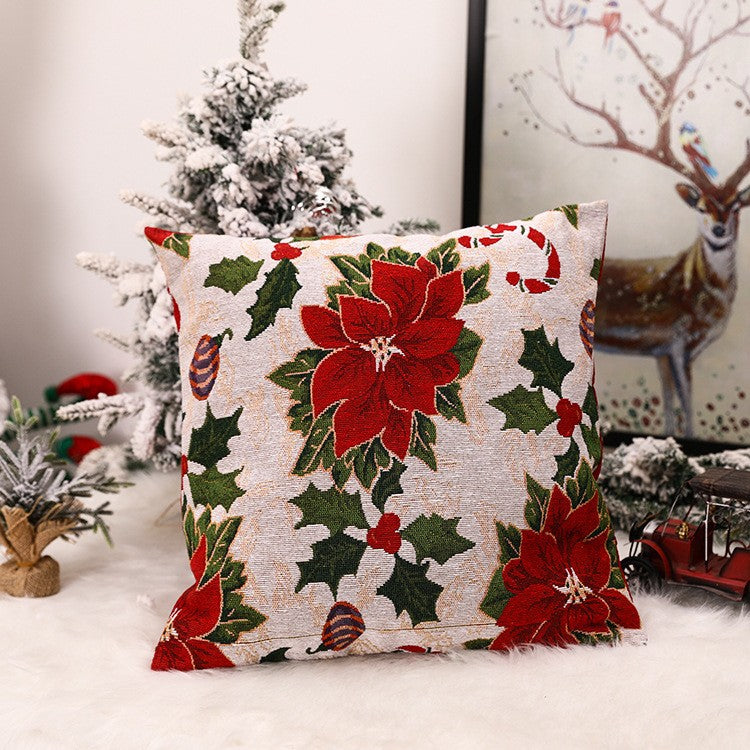 Christmas Square Pillow Cover Home Christmas Decorations - view 4
