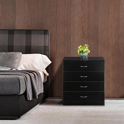 FCH Modern Simple 4-Drawer Dresser Black - view 8
