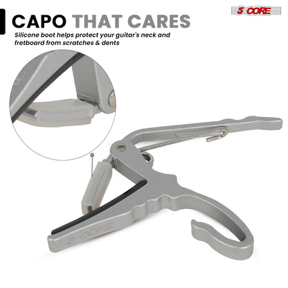 5 Core Guitar Capo Quick Change Acoustic Electric String Clip Banjo Mandolin Or Ukulele - view 5