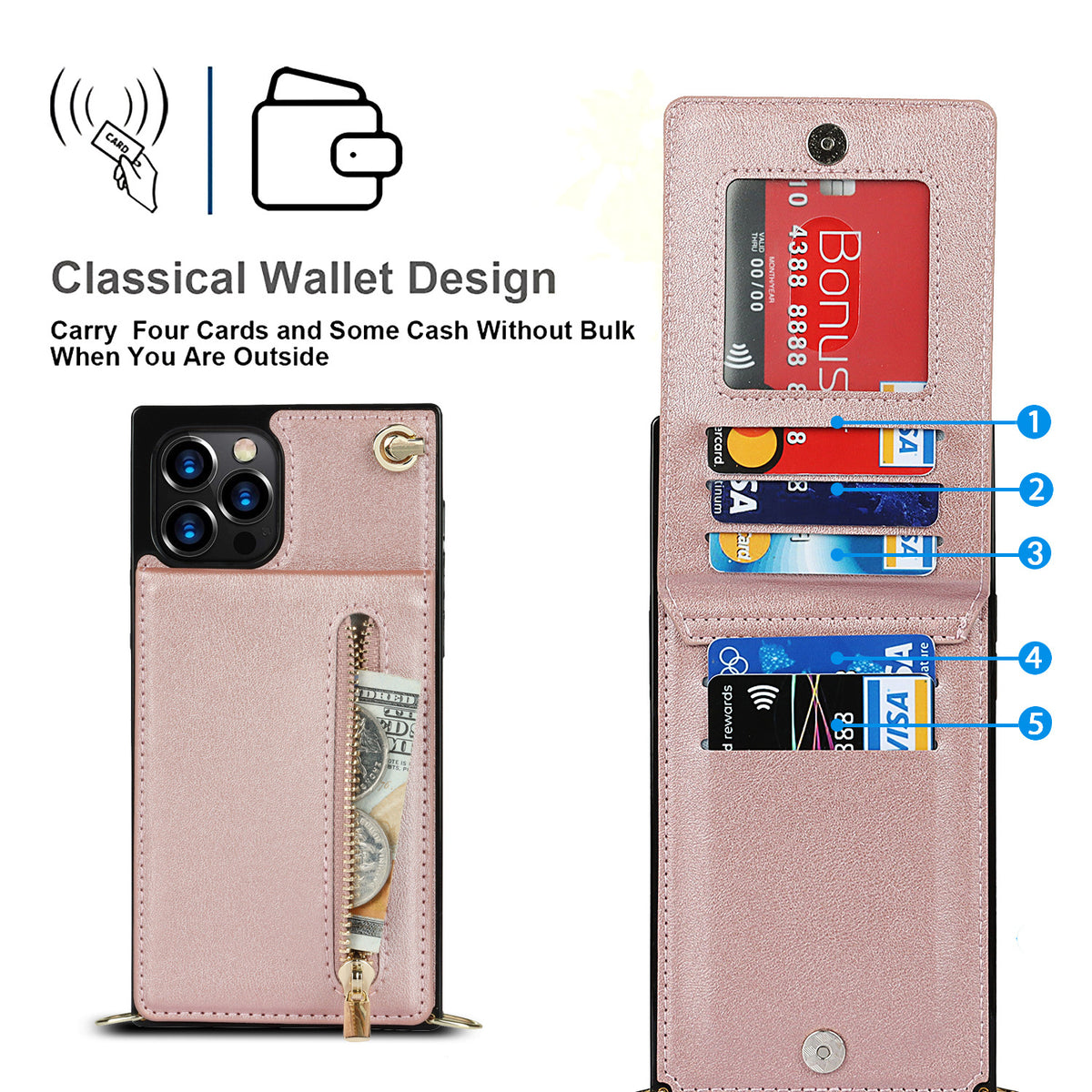 Zipper Phone Case Phone Case Crossbody - view 8