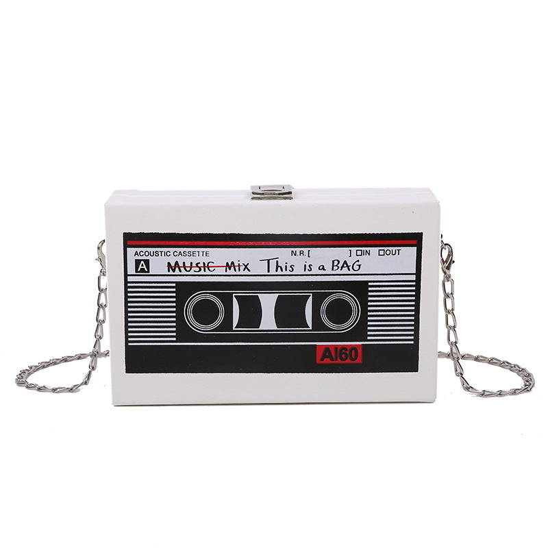 Women's Bag Creative Tape Chain Crossbody Box Bag - view 6