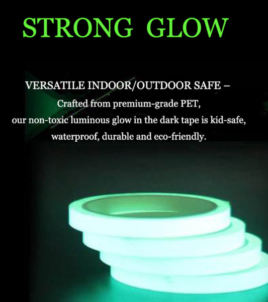 2PC Luminous Tape Self Adhesive Glow In The Dark Wall Sticker Fluorescent Light - view 2