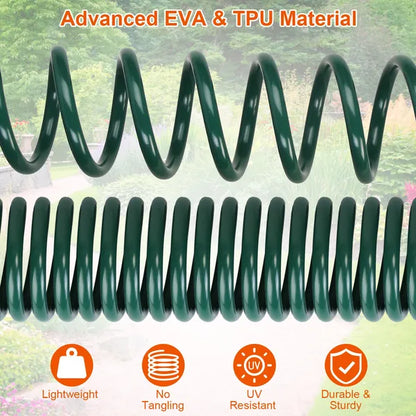 EVA Recoil Garden Hose Flexible Self-coiling Water Hose With 3/4' And 1/2' Adapter With 7 Spraying Modes For Boat - view 5