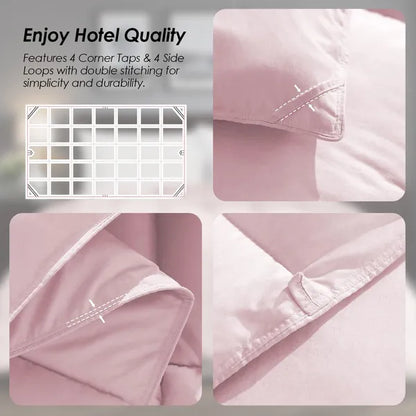 Pink Comforter Insert, Soft And Comfortable Against The Skin, Suitable For All Seasons, Machine Washable - view 2