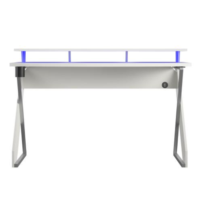 Xtreme Gaming Desk With Riser, White - view 3