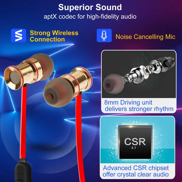 Sport Headsets Wireless V4.1 In-Ear Stereo Headphones Sweat-proof Running Earphones - view 5