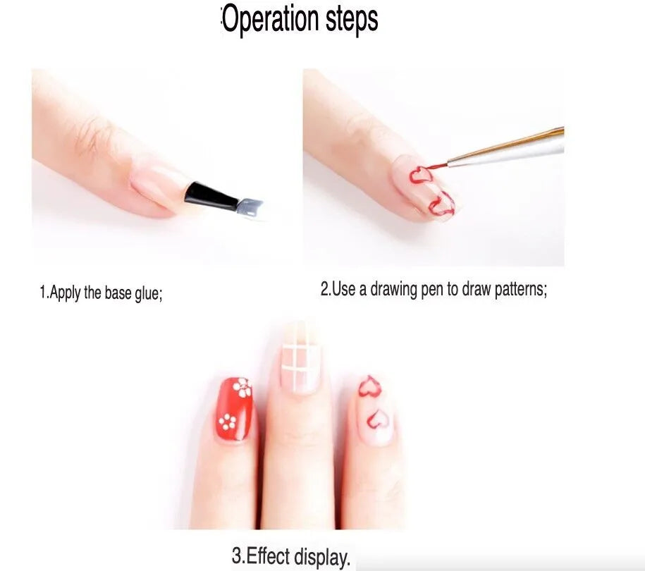 20PCS/Set Nail Art Design Dotting Painting Drawing Polish Brush Pen Tools UV Gel - view 6