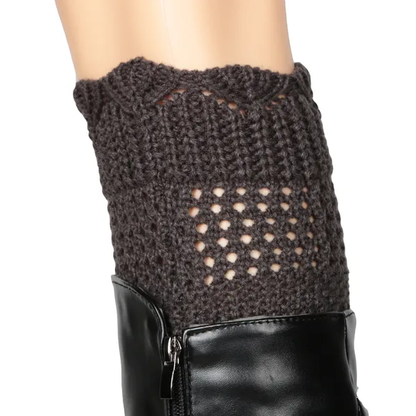 Women Winter Crochet Knit Leg Warmers - view 4
