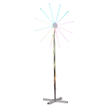 8.3FT Lighted Firework Light With Stand Christmas Decorations, Lighted Holiday Decor With 180 RGB LED Lights