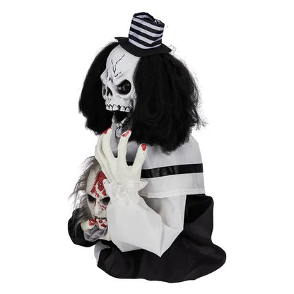 1.8ft Halloween Decoration Scary Clown, Sound-Actived Party Decor With Creepy Sound - view 3