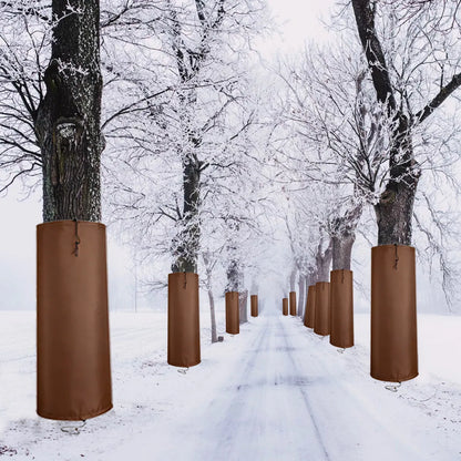 Palm Tree Root Protectors Winter Protection for Trees Root Self Adhesive Plant Trunk Insulation Cover with Drawstring - view 6