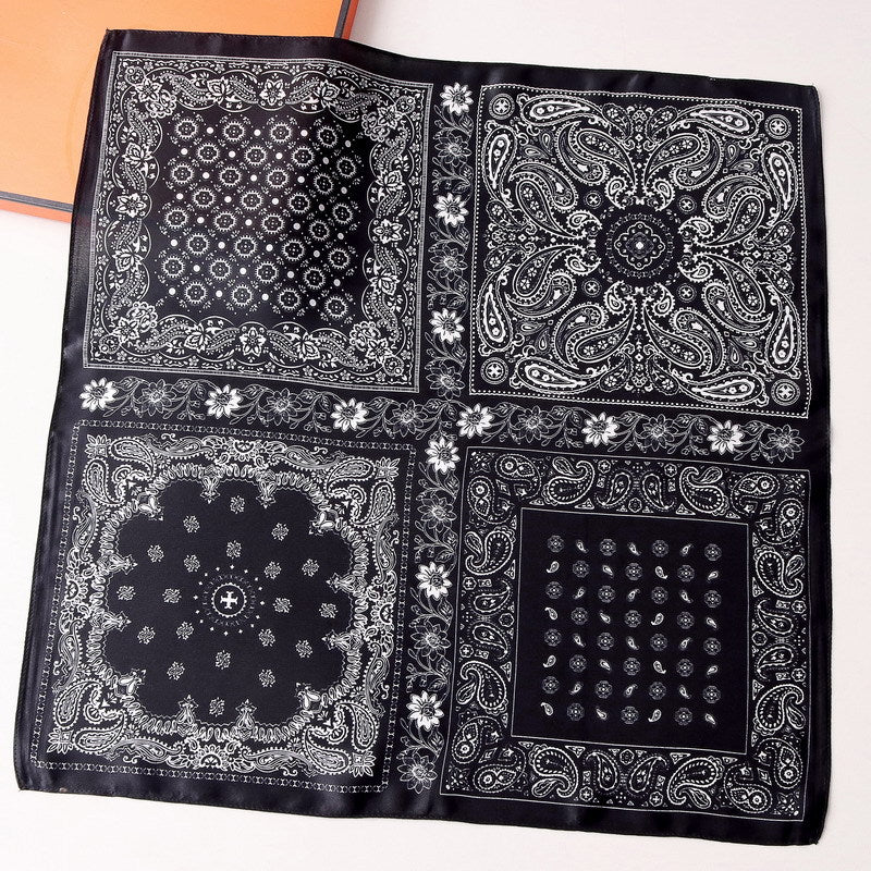 Silk Scarf Small Square Towel Professional Scarf Scarf