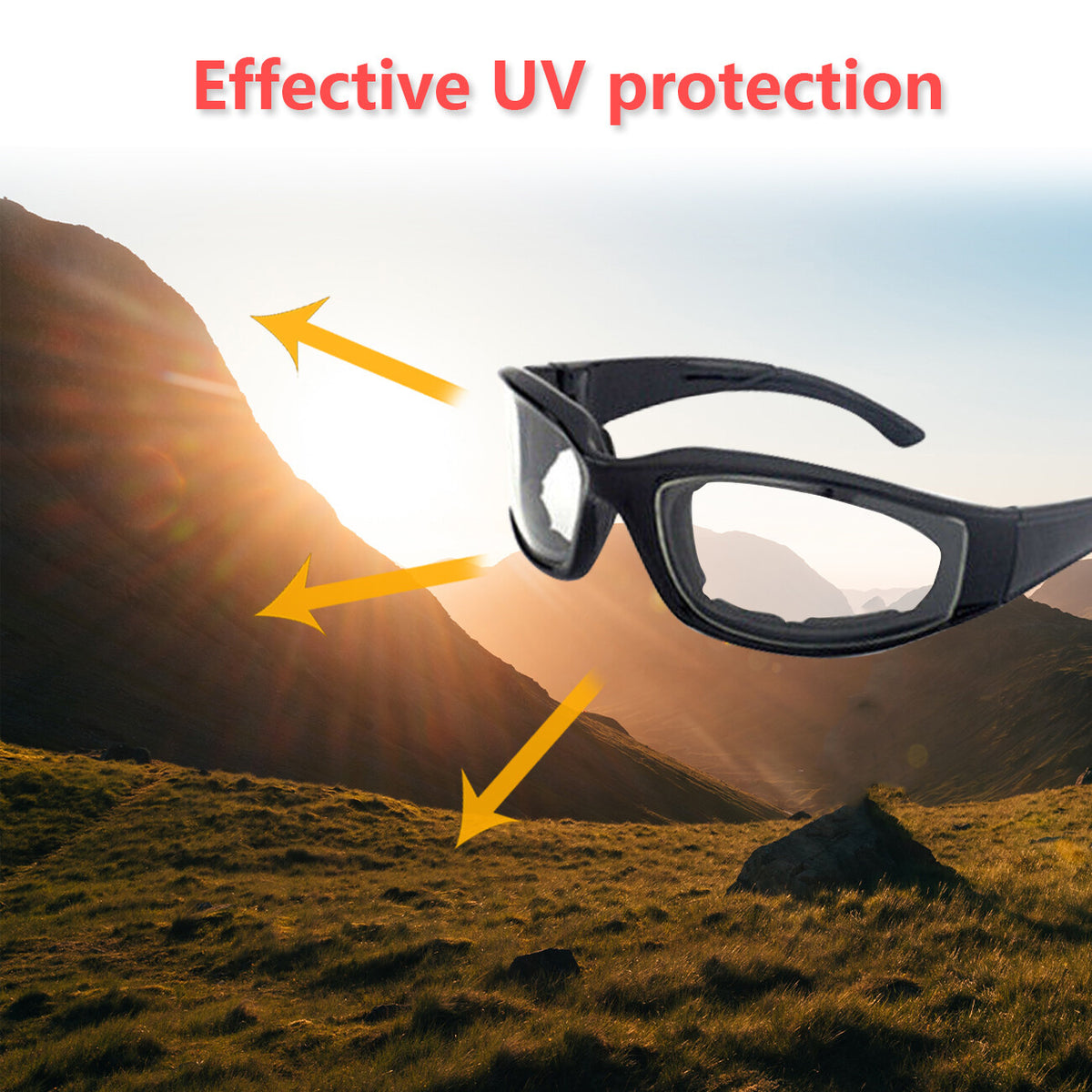 Cycling Sunglasses Chopper Outdoor Sports Glasses For Men Women Wrap Around UV400 Protection For Fishing Driving - view 7