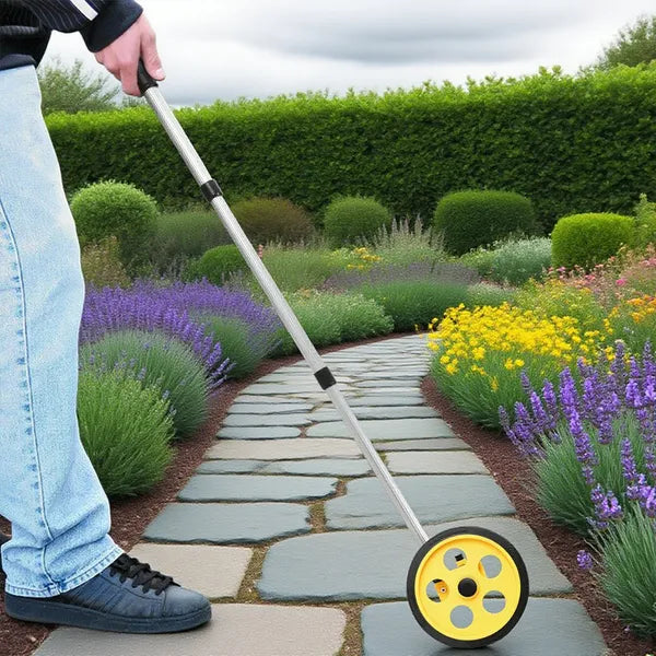 Distance Wheel Measurer - Portable Distance Meter Roller For Multiple Purposes, 0~9999.9m, Outdoor Measurement