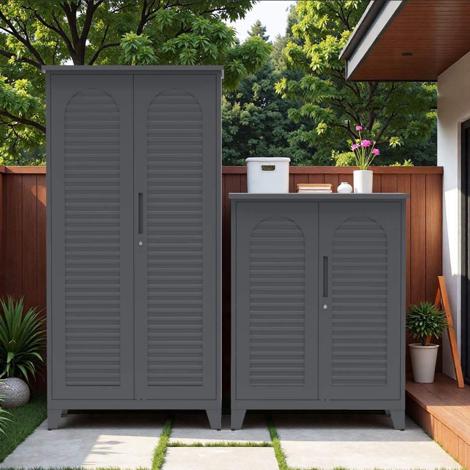 47'' Tall Metal Tool Storage Cabinet, With Ample Storage Space For Garage,Warehouse,Garden,Office, Living Room,Bathroom - view 3