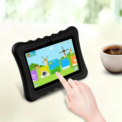 Shock-resistant Silicone Snap-on Case With Stand For 7' Tablets - view 3