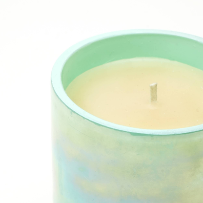Pastel Glow Scented Wax Candle Blue Elegant & Aromatic Candle For Home & Office Soothing Fragrance & Long-Lasting Burn - view 4