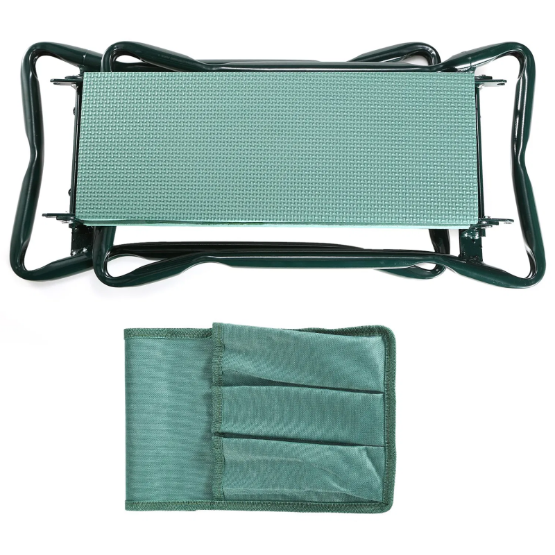Foldable Garden Kneeler Seat With Kneeling Soft Cushion Pad Tools Pouch Portable Gardener - view 4