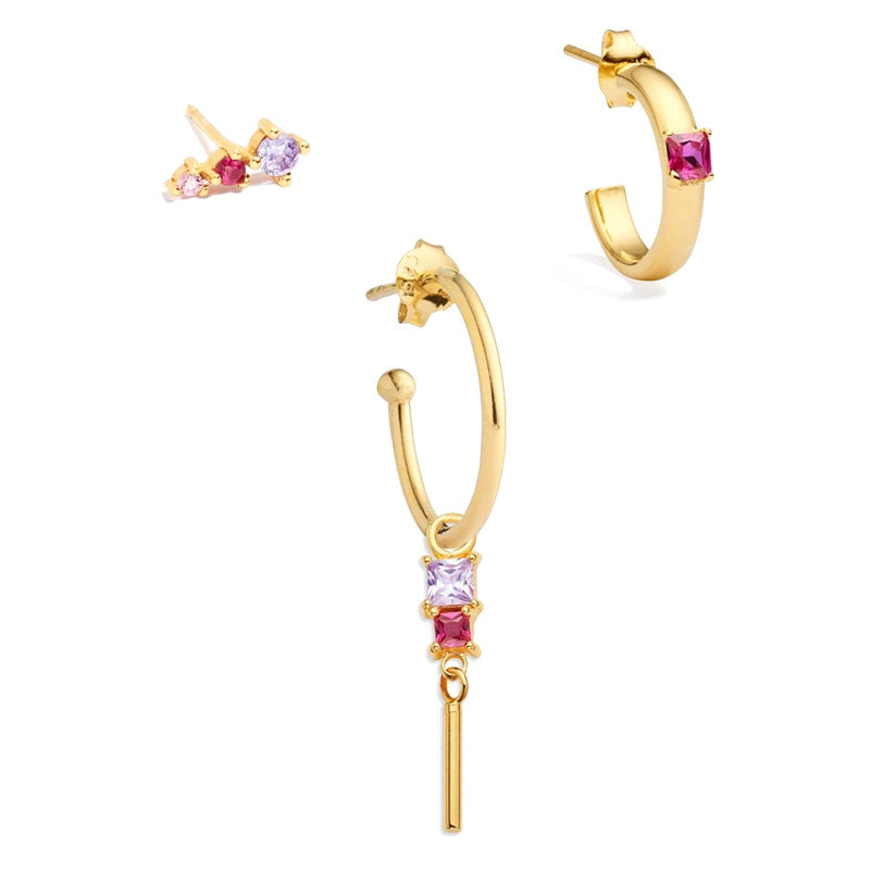 Fashion Earrings Earrings Earrings Set 3 Pieces - view 2