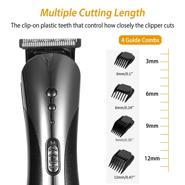 Men Electric Hair Clipper Trimmer Rechargeable Beard Shaver Razor Nose Trimmer Set - view 2