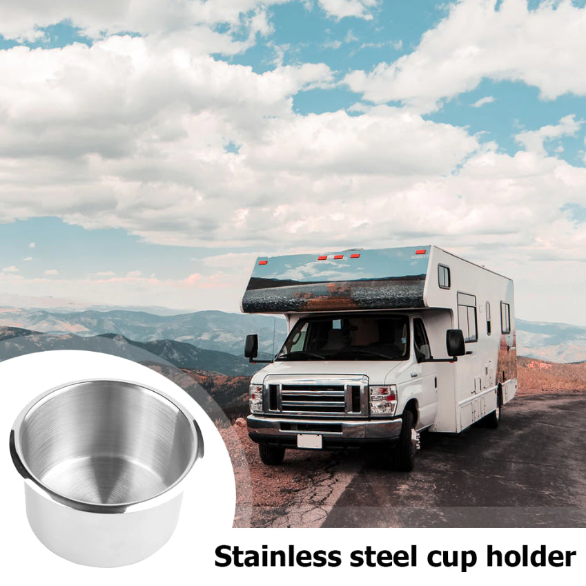 Universal Stainless Steel Cup Drink Holders for Car Boat Truck Marine Camper RV - view 2