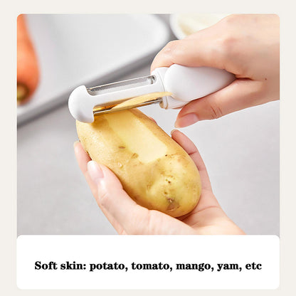 3 In 1 Multifunctional Rotary Paring Knife 360 Rotating Stainless Steel Peeler And Grater Kitchen Gadgets - view 8