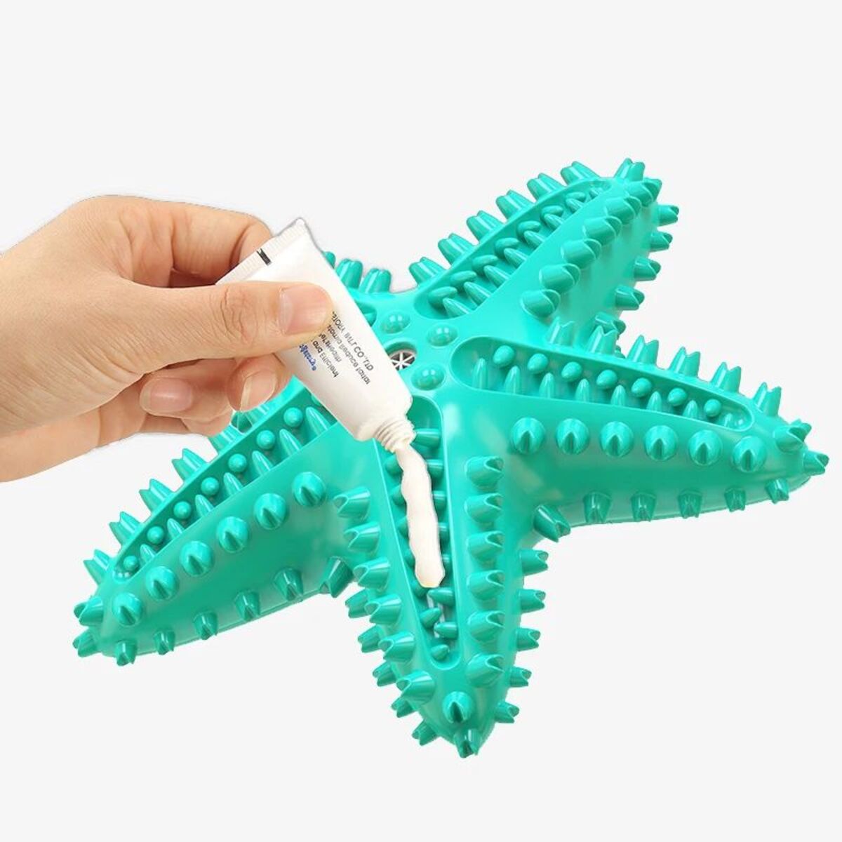 Dog Toys For Large Dogs Tooth Cleaning Chew Funny Interactive Training Starfish Toy Accessories Squeaky Toys TPR Toys - view 2