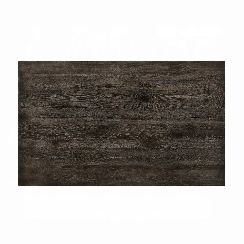 Weathered Grey Dining Table With Rectangular Top - view 3