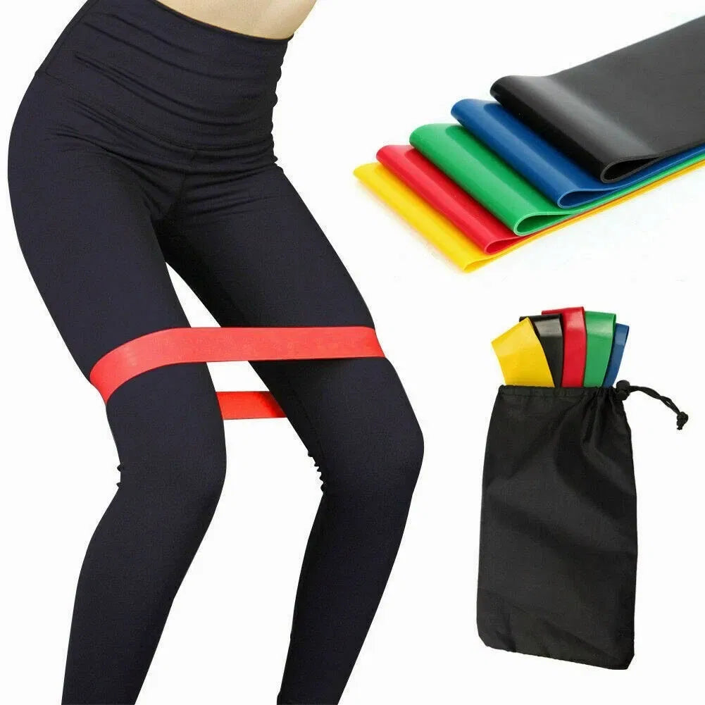2 PackSet of 5 Resistance Exercise Loop Bands Fitness Yoga Resistance Band TPE Colorful - view 4