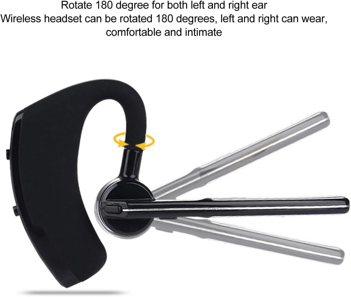 Bluetooth Earpiece Wireless Headset Noise Cancelling Headphones Driver Trucker - view 2