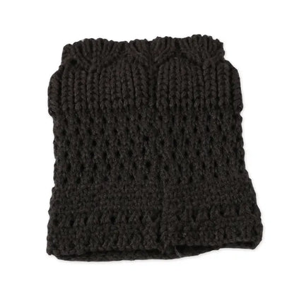 Women Winter Crochet Knit Leg Warmers - view 2
