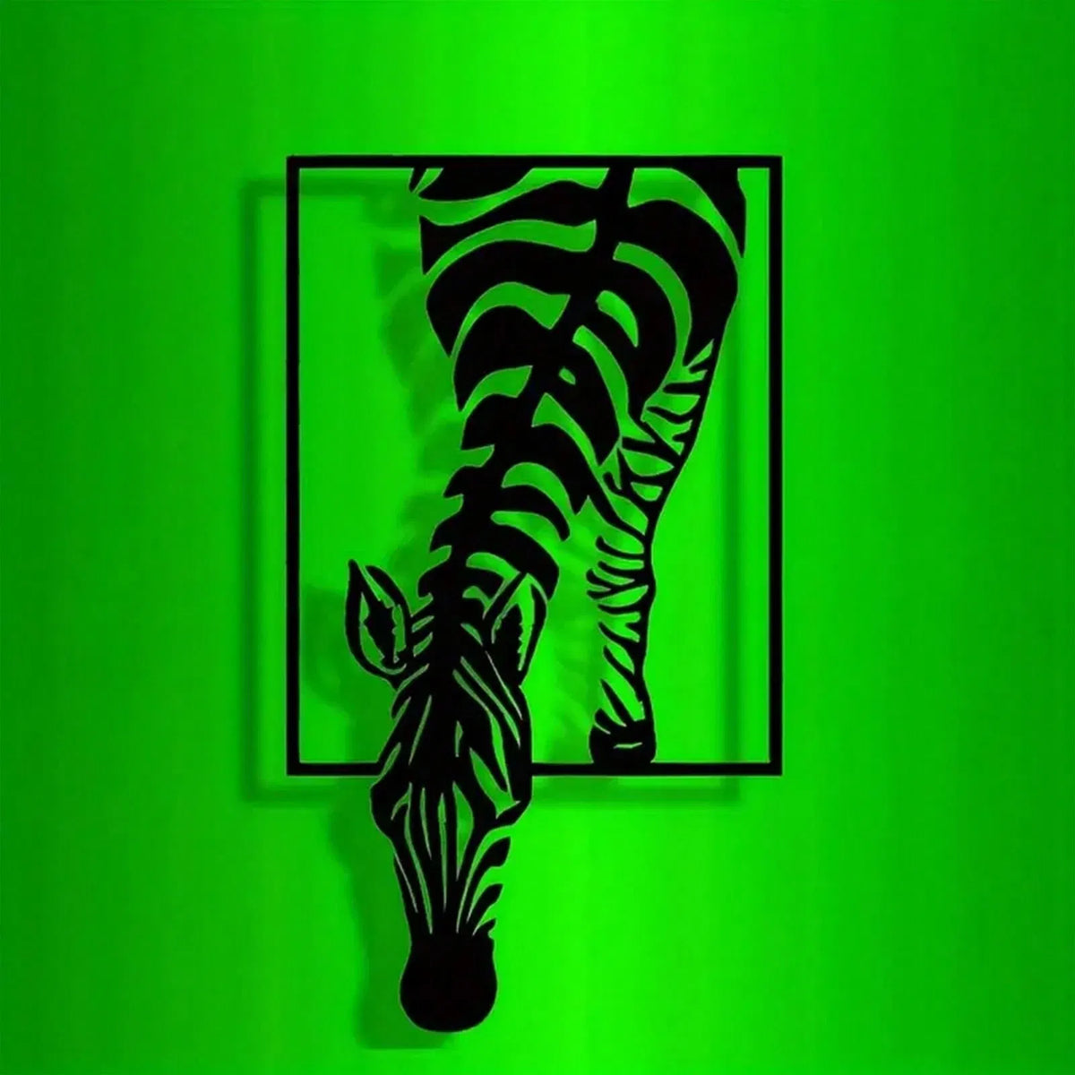 1 pieces Ultra practical minimalist zebra metal wall art, handmade iron stripe decoration - view 5