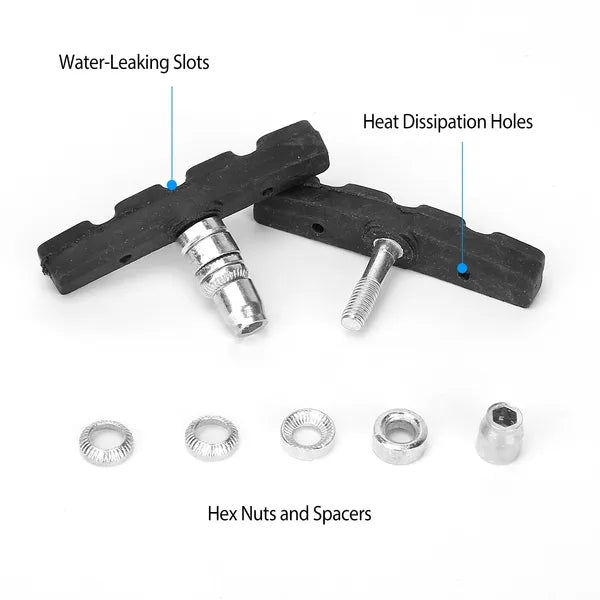 5 Pairs V Bike Brake Pads Road Mountain Bicycle V-Brake Blocks Set 70mm Non-Slip V Bicycle Stop Caliper - view 5