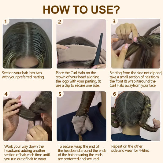 Satin Heatless Hair Curler, Lazy Natural Soft Wave DIY Heatless Curls For Sleep In Overnight, For All Hair Types - view 2