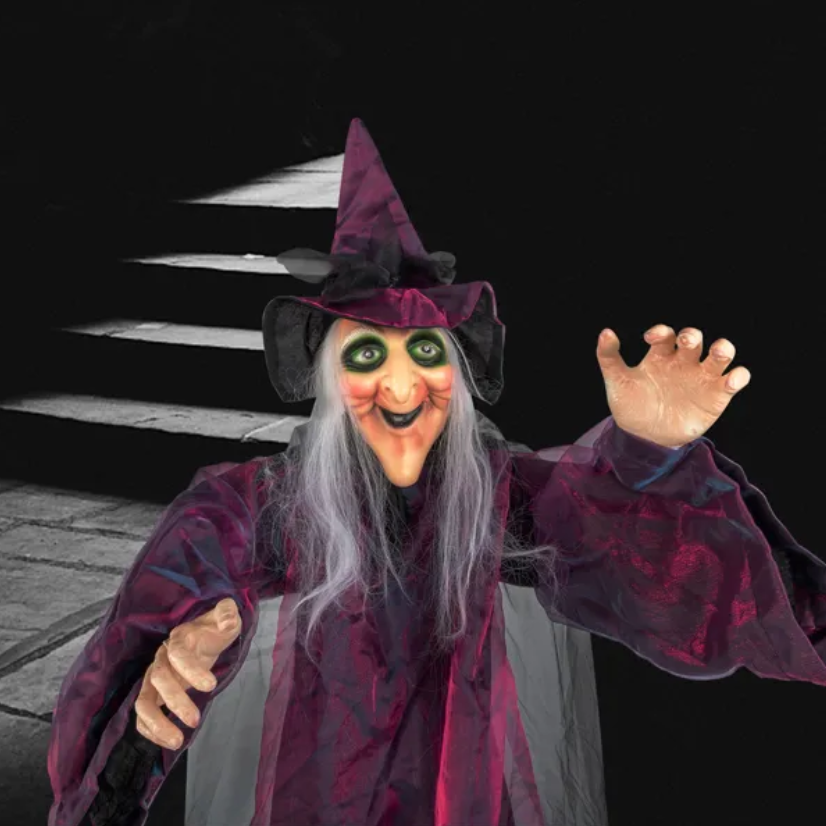 71in Life Size Hanging Witch Talking Halloween Everyday Decoration - view 7