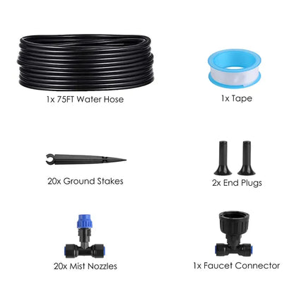 Complete Garden Drip Irrigation System Kit,Drip Irrigation Kit, 75FT Garden Watering System With Adjustable Misting - view 2