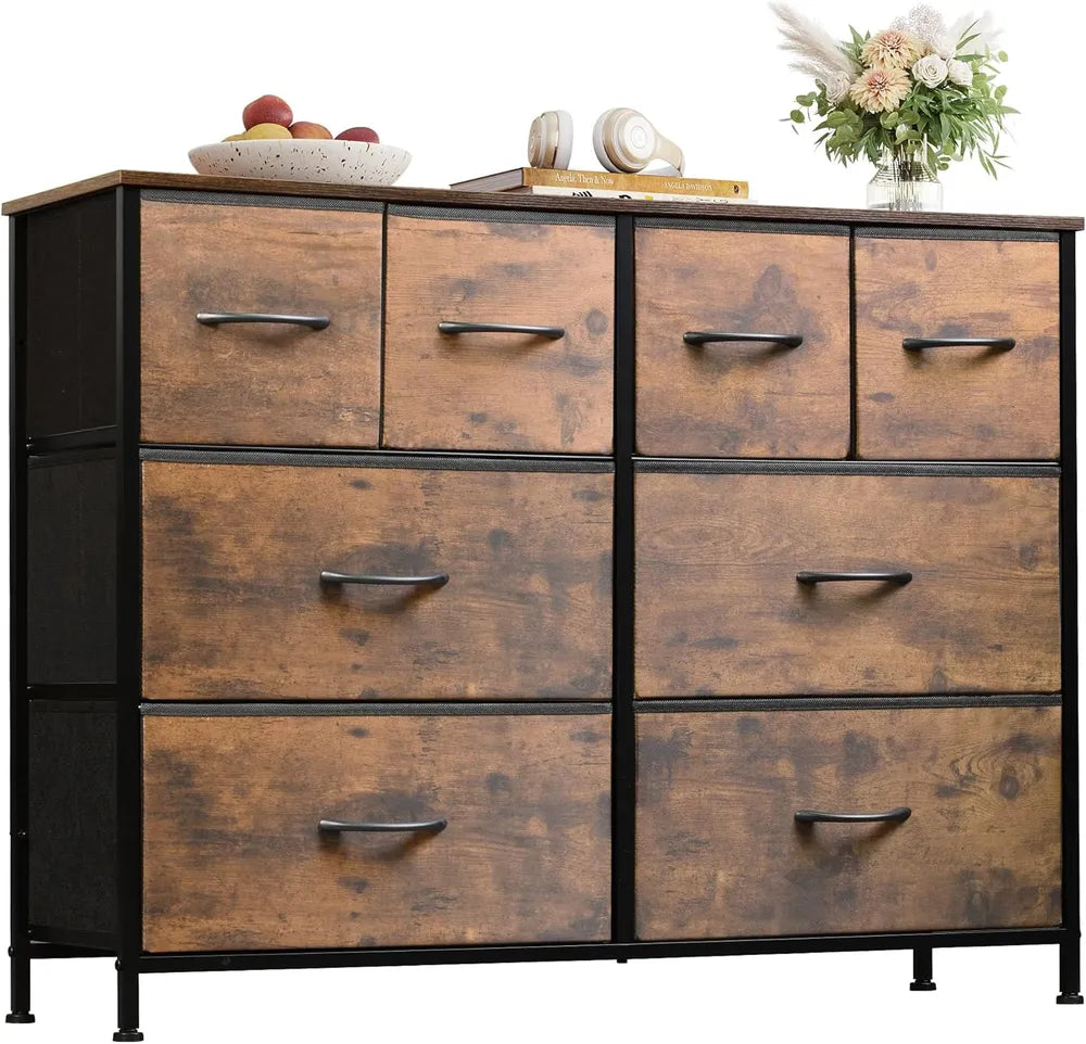 Dresser For Bedroom With 8 Drawers, Wide Fabric Dresser For Storage And Organization, Chest Of Drawers - view 10