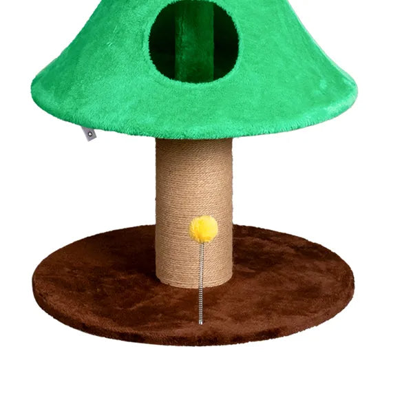 59in Large Tall Christmas Tree Cat Tower With 2 Cat Condos & Scratching Post - view 6