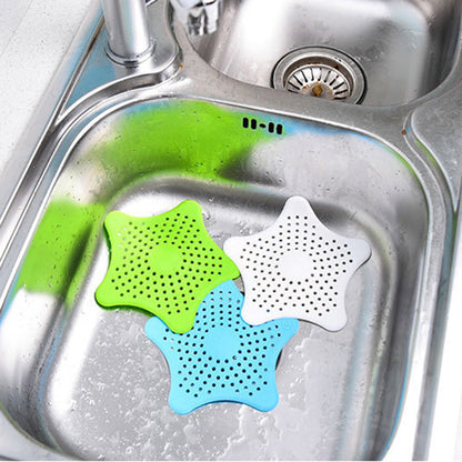 3PCS Silicone Starfish-shaped Sink Drain Filter Bathtub Hair Catcher Stopper Drain Hole Filter Strainer For Bathroom - view 5