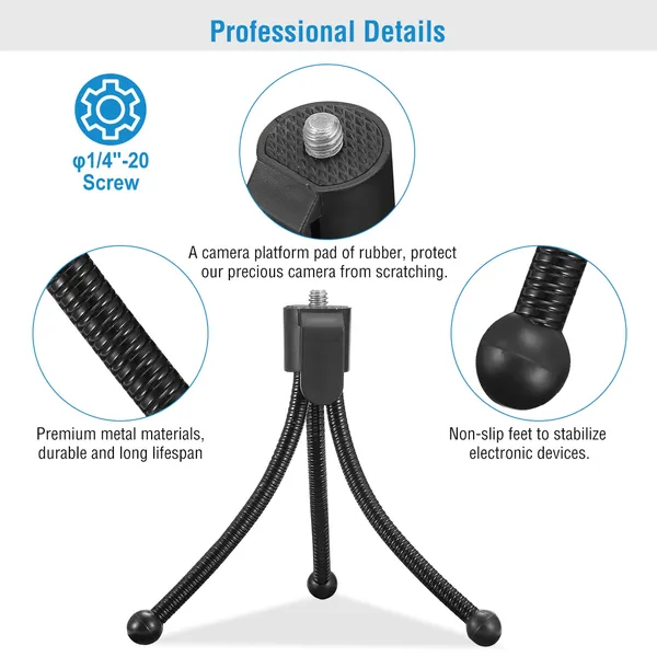 Tripod Stand For Camera Mini Projector Flexible Tripod Holder Heavy Duty Camera Tabletop Mount - view 3