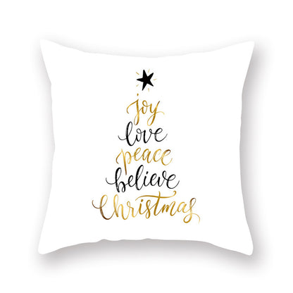 Home Golden Christmas Pillow Cover - view 2