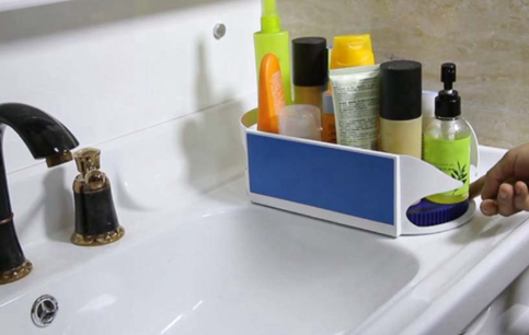 Multifunctional Storage Box Creative Bathroom Rack Swivel Organizer Kitchen Rack Rotatable - view 2