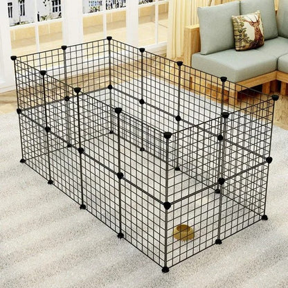 Pet Playpen, Small Animal Cage Indoor Portable Metal Wire Yard Fence For Small Animals, Guinea Pigs