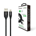 Esoulk 2A Heavy Duty Braided USB Lightning Cable 2M (6.6f) Black
