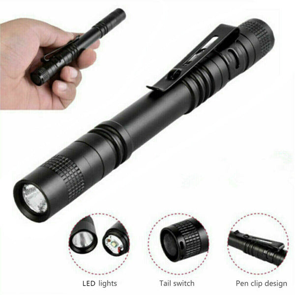 2 PCS Portable Mini LED Flashlight Camping Hiking Handheld Flashlight Pen Work light - view 7