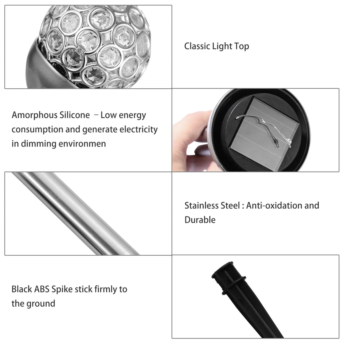 3 Pcs Outdoor Solar Lights IP44 Waterproof Ball RGB Light Garden Decor Lamp Landscape Christmas - view 10